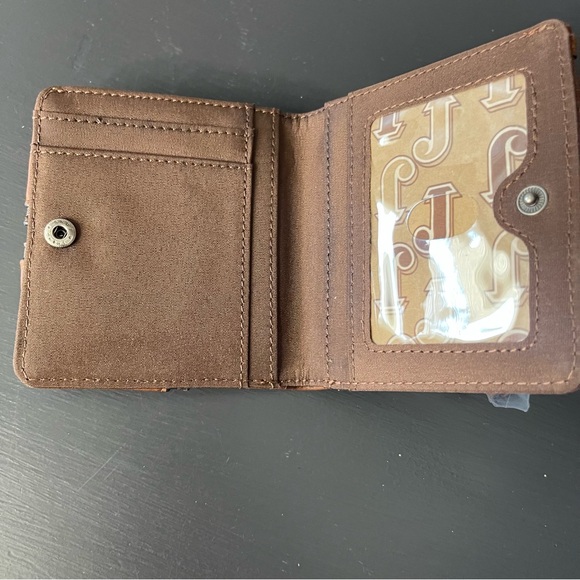 Justin Turquoise Naja Concho Brown Wallet - Picture 5 of 7